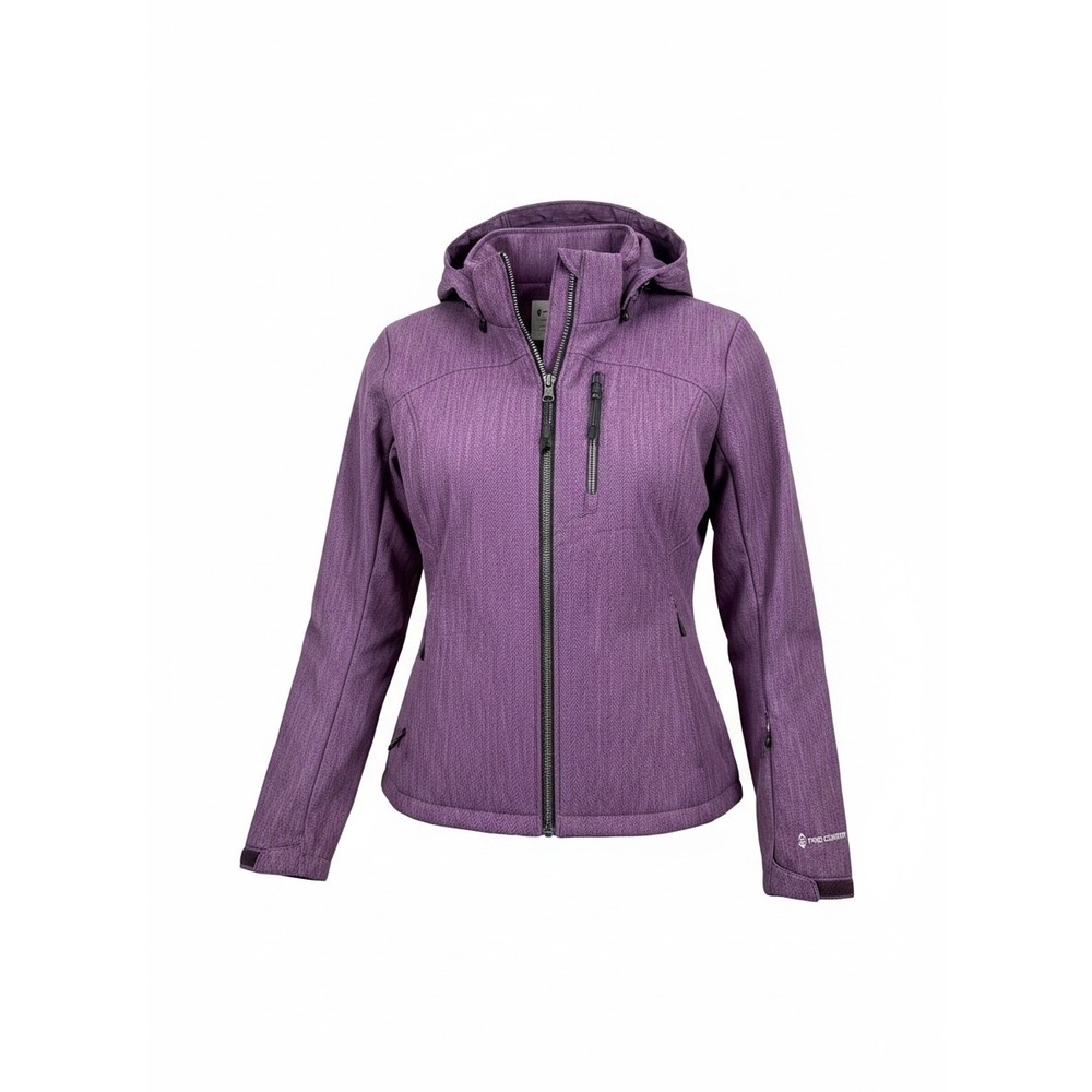 NWT Free Country Wom. Super Softshell Jacket Port Clr Sz XL Water Wind Resist - Picture 2 of 10